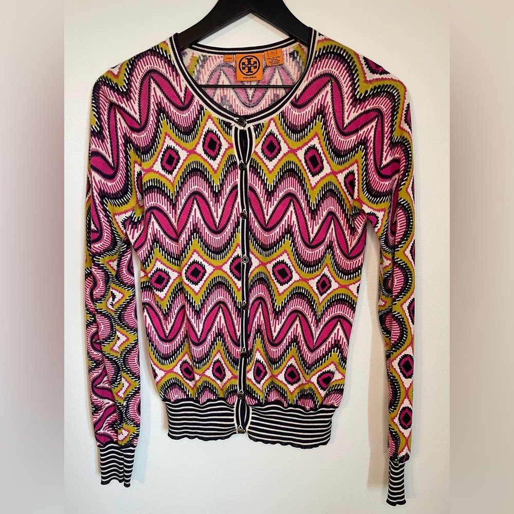 Tory Burch multicolored lightweight cardigan